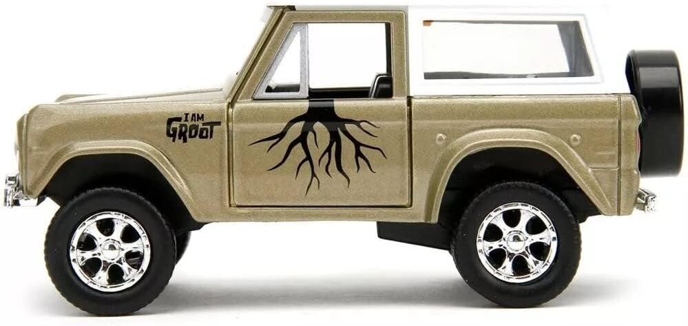 Metallinen automalli Jada Marvel Groot 1973 Ford bronco 1:32 ja hahmo hinta ja tiedot | Poikien lelut | hobbyhall.fi