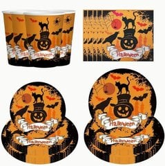 Kertakäyttöastiat, Halloween, 50 kpl hinta ja tiedot | Tarjoiluastiat ja aterimet juhliin | hobbyhall.fi