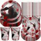 Kertakäyttöastiat, Halloween, 30 kpl hinta ja tiedot | Tarjoiluastiat ja aterimet juhliin | hobbyhall.fi