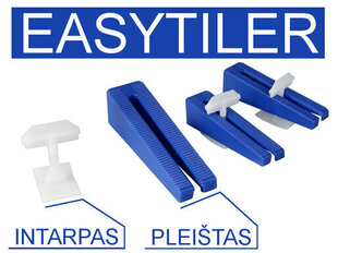 Kiilat Easytiler-laattojen tasoitusjärjestelmään 100kpl.. (199071) hinta ja tiedot | Easytiler Työkalut | hobbyhall.fi