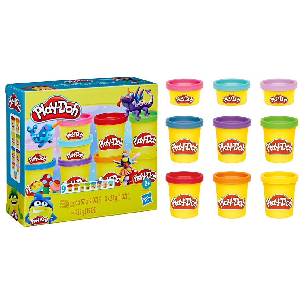 Plastilino rinkinys, 9 vnt. hinta ja tiedot | Kehittävät lelut | hobbyhall.fi