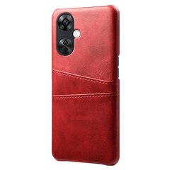 OnePlus Nord CE 3 Lite 5G / Nord N30 5G PU-nahkapäällysteiselle PC-kotelon matkapuhelimen kuorelle, jossa on kaksi korttipaikkaa, punainen hinta ja tiedot | Puhelimen kuoret ja kotelot | hobbyhall.fi