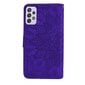 Lompakkokotelo Samsung Galaxy A52/A52S Premium PU-nahkaiselle läppäsuojalle Mandala Purple hinta ja tiedot | Puhelimen kuoret ja kotelot | hobbyhall.fi