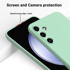 Samsung Galaxy A15 Pure Color Liquid Silicone Iskunkestävälle täysin peittävälle puhelinkotelolle, vihreä hinta ja tiedot | Puhelimen kuoret ja kotelot | hobbyhall.fi