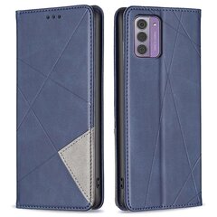 Nokia G42 -jalustalle Nahkainen puhelinkansi, painettu linja matkapuhelinkotelo, jossa korttipaikatTyyli C Nokia G42Blue hinta ja tiedot | Puhelimen kuoret ja kotelot | hobbyhall.fi