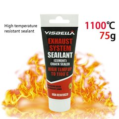 Visbella äänenvaimentimen (pakojärjestelmä) tiiviste 1100 °C, 75g hinta ja tiedot | Visbella Autotuotteet | hobbyhall.fi