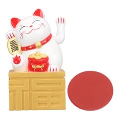 Lucky Cat -patsas, heiluttava käsivarsi aurinkovoimalla toimiva onni kutsuva kiinalainen Feng Shui -pöytäsisustus 4 tuumaa valkoinen hinta ja tiedot | Kissan hiekkalaatikot | hobbyhall.fi