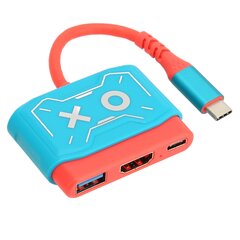 USB C - HD Multimedia Interface Video Converter 3 in 1 HD 4K Plug and Play Converter -sovitin Switchille MacBookille hinta ja tiedot | Ohjaimet ja lisätarvikkeet | hobbyhall.fi