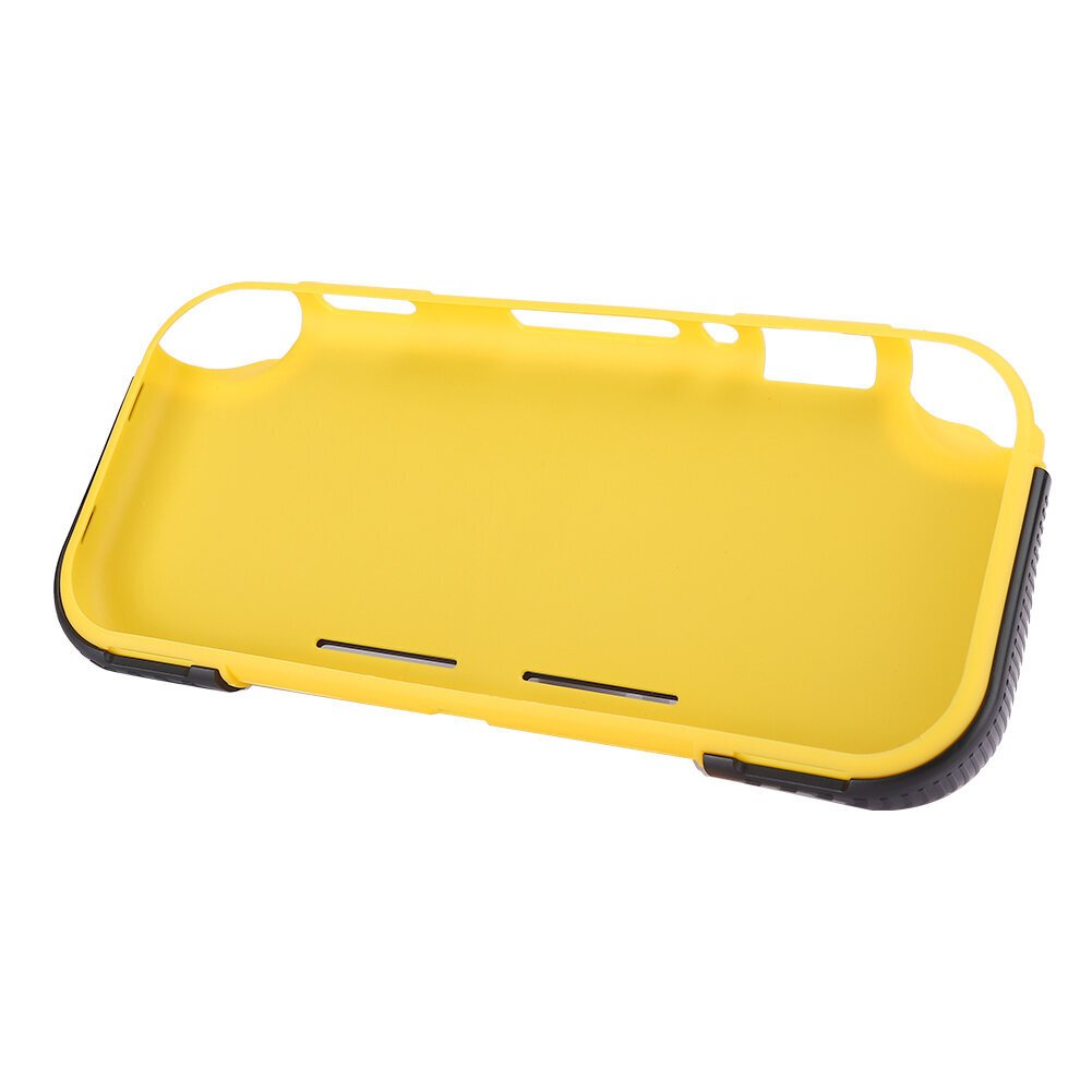 2 in 1 Hard PC TPU Protective Shell Sisäänrakennettu 2 pelikorttipaikkaa Switch Lite -kotelo (musta keltainen) hinta ja tiedot | Ohjaimet ja lisätarvikkeet | hobbyhall.fi