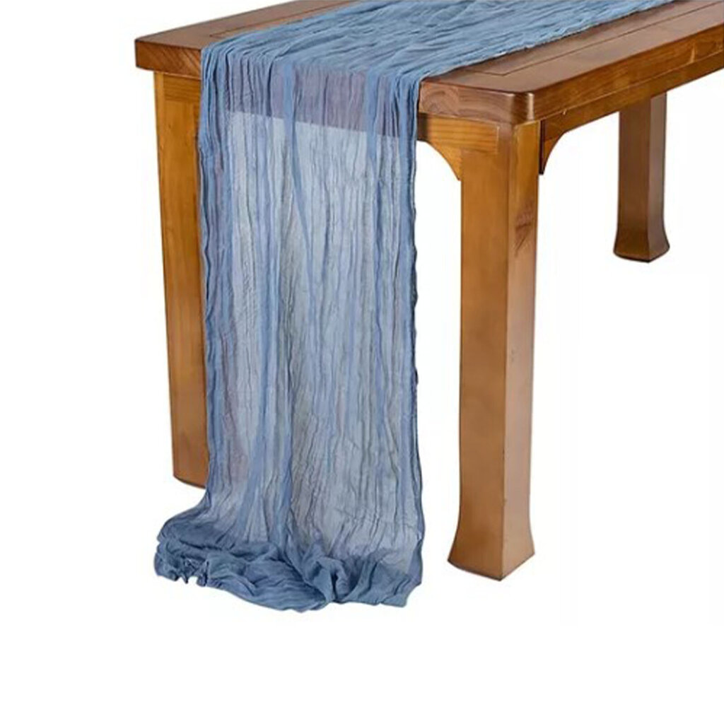 Bohemian Style Table Runner Sininen polyesteri pöytäliina sideharso hääkynttilänvalossa illallinen syntymäpäiväjuhla Etusivu hinta ja tiedot | Päiväpeitot ja huovat | hobbyhall.fi