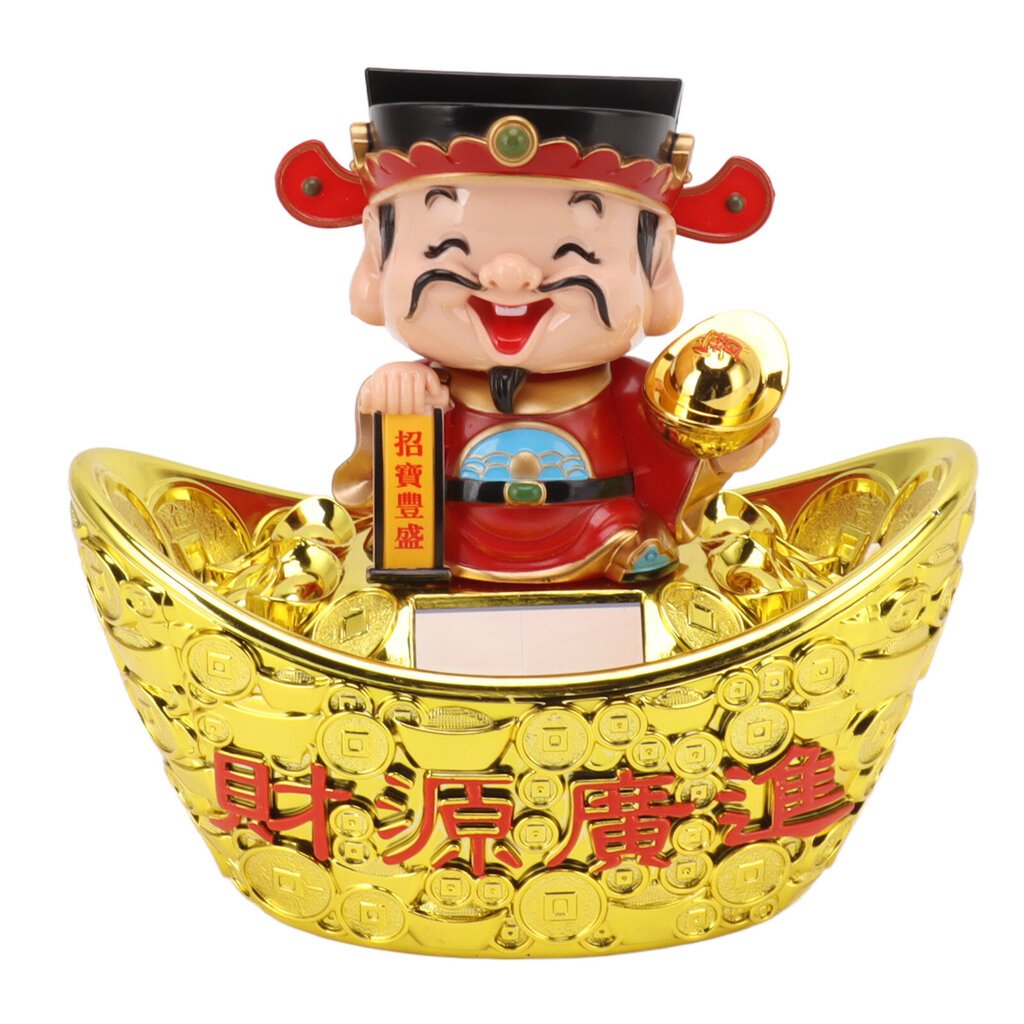 Wealth God Ornament aurinkopaneeli nyökkää Fortune Wealth Patsas auton kodin koristeluun 683 malli hinta ja tiedot | Aurinkopaneelit | hobbyhall.fi