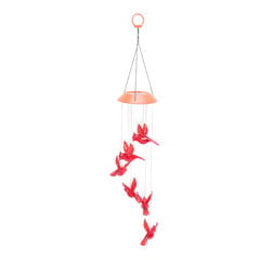 Solar Wind Chime ABS Light Flame Bird Outdoor Koristeellinen värikäs aurinkotuulikello lamppu sisäpihan punaiselle kuorelle hinta ja tiedot | Puutarha- ja ulkovalot | hobbyhall.fi