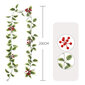 2m Red Berry Christmas Garland, Joustava keinotekoinen marjaseppele sisätilojen ulkotakkasisustukseen, sopii joulukoristukseen hinta ja tiedot | Joulukoristeet | hobbyhall.fi