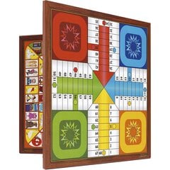 Parchis 4 ja Goose, Lauta 33x33 cm, 2-4 pelaajaa, monivärinen hinta ja tiedot | Lautapelit ja älypelit | hobbyhall.fi