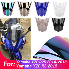 Moottoripyörän tuulilasi Yamaha YZF R25 R3 YZFR25 YZFR3 2013-2018 Double Bubble Tuulenpitävä Screen Lisävarusteet Suojuksen deflektori musta hinta ja tiedot | Autokemikaalit | hobbyhall.fi