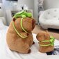 Capybara Pehmo, 25cm Kapybara Kantokilpikonna Realistinen Pehmeä Kapybara Lelu Pehmeä Pehmo, Capybara Täytetty eläin 25cm hinta ja tiedot | Koristeet ja tarrat | hobbyhall.fi