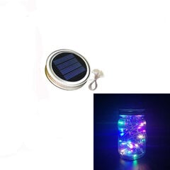 (1kpl 2m20LedGai-värillinen)Aurinkoenergia Mason Jar Kansi Valot LED Vedenpitävä Fairy Light String valot Puutarhasisustus Jouluvalot Outdoor Hääsisustus hinta ja tiedot | Jouluvalot | hobbyhall.fi