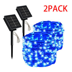 (30M 300LED2PC sininen)7m Solar Led Light Outdoor Festoon Led Lamppu Solar Garden Lights Outdoor Vedenpitävä Fairy Garland String Jouluvalot hinta ja tiedot | Jouluvalot | hobbyhall.fi