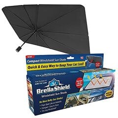 Brella Shield by Arctic Air, auton tuulilasi aurinkosuoja, yksikokoinen (31x57"), kuten televisiossa hinta ja tiedot | Lisätarvikkeet autoiluun | hobbyhall.fi