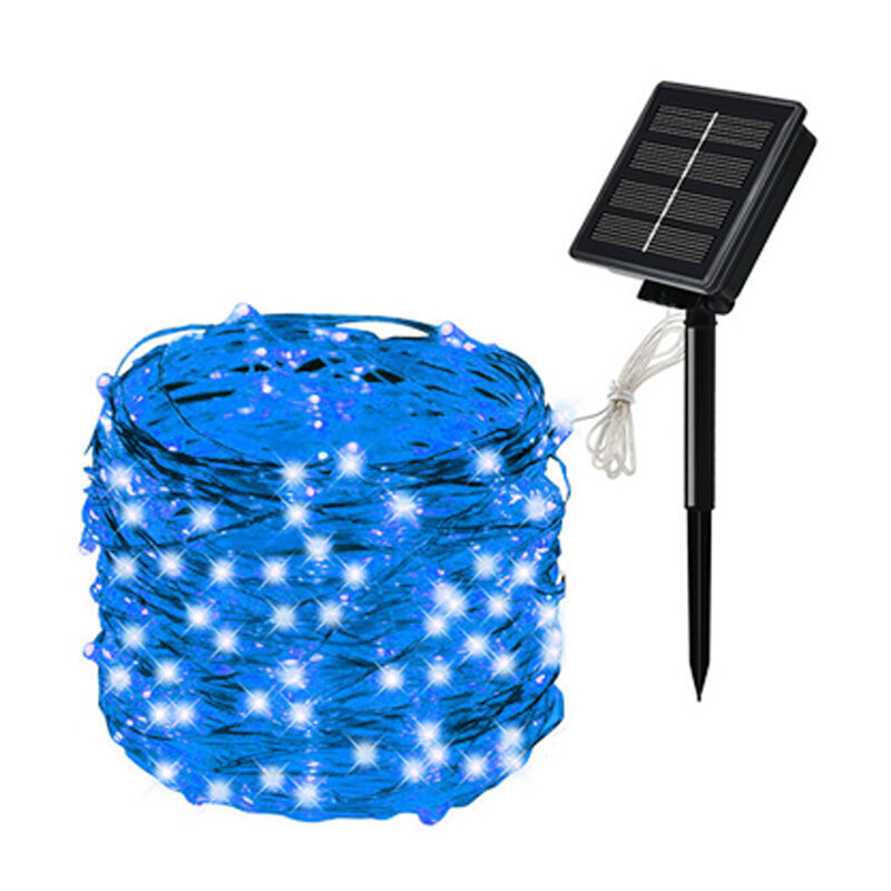 (32M 300LED1KPL Sininen)Solar String Fairy LED-valot 200m Jouluvalot Vedenpitävä Outdoor Garland Solar Power Lamppu Joulu puutarhan koristeluun. hinta ja tiedot | Jouluvalot | hobbyhall.fi