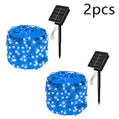 (42M 400LED2PCS Sininen)Solar String Fairy LED-valot 200m Jouluvalot Vedenpitävä Outdoor Garland Solar Power Lamppu Joulu puutarhan koristeluun. hinta ja tiedot | Jouluvalot | hobbyhall.fi