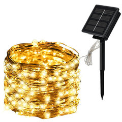 (5M 20LEDswarm valonauha) Camping Solar String Lights Outdoor 200 Led Crystal Globe Lights Vedenpitävä Solar Fairy Light puutarhan joulujuhlien sisustukseen hinta ja tiedot | Jouluvalot | hobbyhall.fi