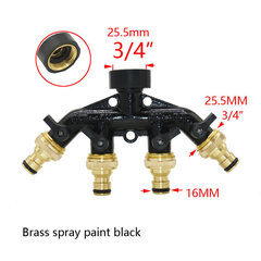 3/4 tuuman 2/4-suuntainen puutarhahanan liitin messinki puutarhaletkun jakaja Y-tyypin kastelun jakoliitin ulkohanalle hinta ja tiedot | Puutarhaletkut, kastelukannut ja muut kastelutarvikkeet | hobbyhall.fi