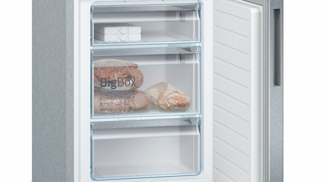 Bosch KGE36AICA, jääkaappipakastin, tilavuus 308 L, 186 cm hinta ja tiedot | Jääkaapit | hobbyhall.fi