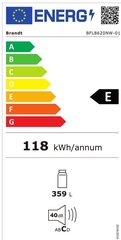 Brandt BFL8620NW hinta ja tiedot | Jääkaapit | hobbyhall.fi
