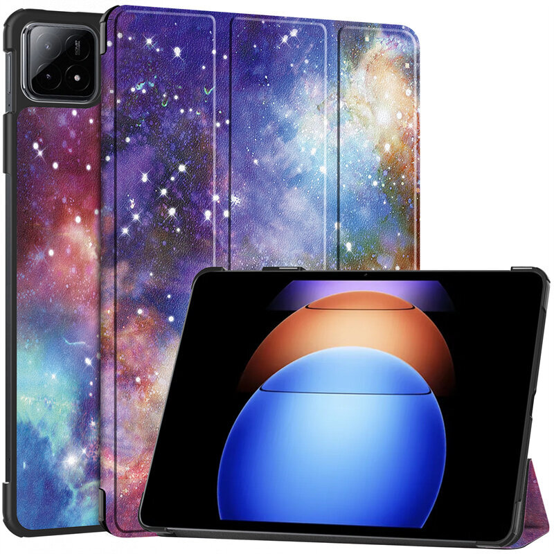 Tablettikotelo Xiaomi Pad 6S Prolle 12,4 tuuman PU-nahkainen kovakantinen magneettiteline Auto Sleep Trifold YH hinta ja tiedot | Tablettien kotelot ja muut tarvikkeet | hobbyhall.fi