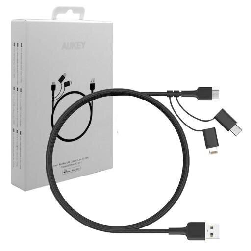 USB laidas Aukey CB-BAL5 hinta ja tiedot | Puhelinkaapelit | hobbyhall.fi
