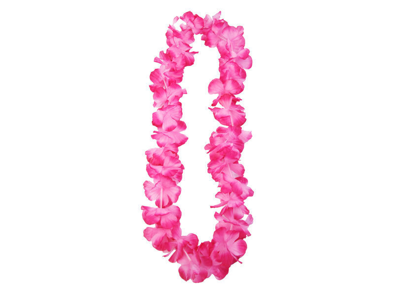 Havaijilainen seppele, vaaleanpunainen, 1 m (1 laatikko / 25 kpl) hinta ja tiedot | Naamiaisasut | hobbyhall.fi