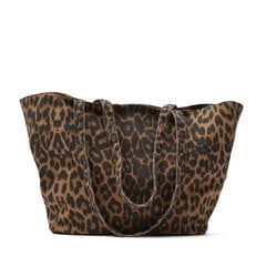 Ylellinen Leopard Grain Shopper Olkalaukku Suuren kapasiteetin käsilaukut Naisten Laukku Naisten Casual Kangaskangaskäsilaukku-Leopardikuvioinen hinta ja tiedot | Naisten laukut | hobbyhall.fi