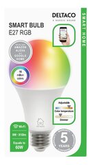 Deltaco Smart Home LED E27 RGB -lamppu hinta ja tiedot | Lamput | hobbyhall.fi