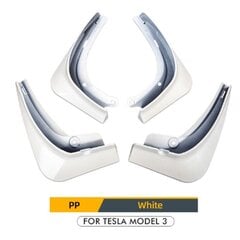 (3-valkoinen) 4 kpl Auton lokasuojat Tesla Model 3 Model Y Lokasuojat Roiskesuojat Lokasuoja Etupyörän Lokasuoja Model3 ModelY Lokasuojalle hinta ja tiedot | Lisätarvikkeet autoiluun | hobbyhall.fi