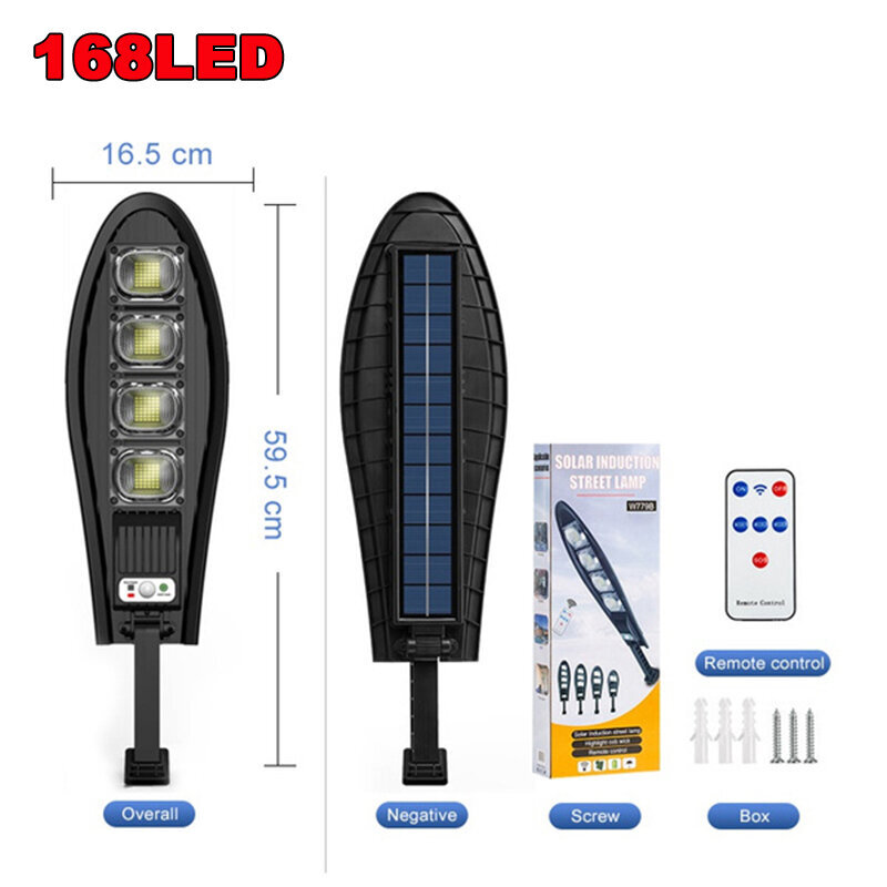 (168LED-suuri, RC) aurinkokatuvalot ulkona, aurinkolamppu 3 valotilan kaukosäätimellä vedenpitävä liiketunnistin valaistus puutarhan patiopolulle hinta ja tiedot | Jouluvalot | hobbyhall.fi