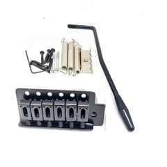 (Musta) Fender Stratocaster Strat Sähkökitaran osille Chrome Tremolo Bridge System hinta ja tiedot | Lisätarvikkeet autoiluun | hobbyhall.fi