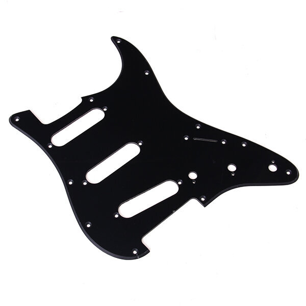 MagiDeal Pickguard 11 reikää 3 yksikelainen 1 kerros musta Fender Strat kitaran osiin &amp; Tarvikkeet hinta ja tiedot | Lisätarvikkeet autoiluun | hobbyhall.fi