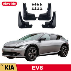 Lokasuojat KIA EV6 WIND 2021 2022 2023 Lokasuojat Roiskesuojat Takapyörät Etupyörät Lokasuojat Auton tarvikkeet 4kpl hinta ja tiedot | Lisätarvikkeet autoiluun | hobbyhall.fi