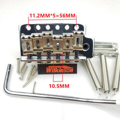 Vintage Wilkinson Tremolo Bridge WOV01 taivutetut terässatulat, jotka sopivat Fender Stratocaster ST -sähkökitaralle kromi hinta ja tiedot | Lisätarvikkeet autoiluun | hobbyhall.fi