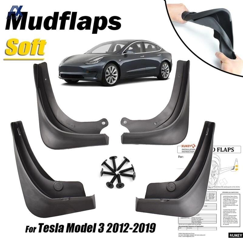 Auton lokasuojat Tesla Model 3:lle hinta ja tiedot | Lisätarvikkeet autoiluun | hobbyhall.fi