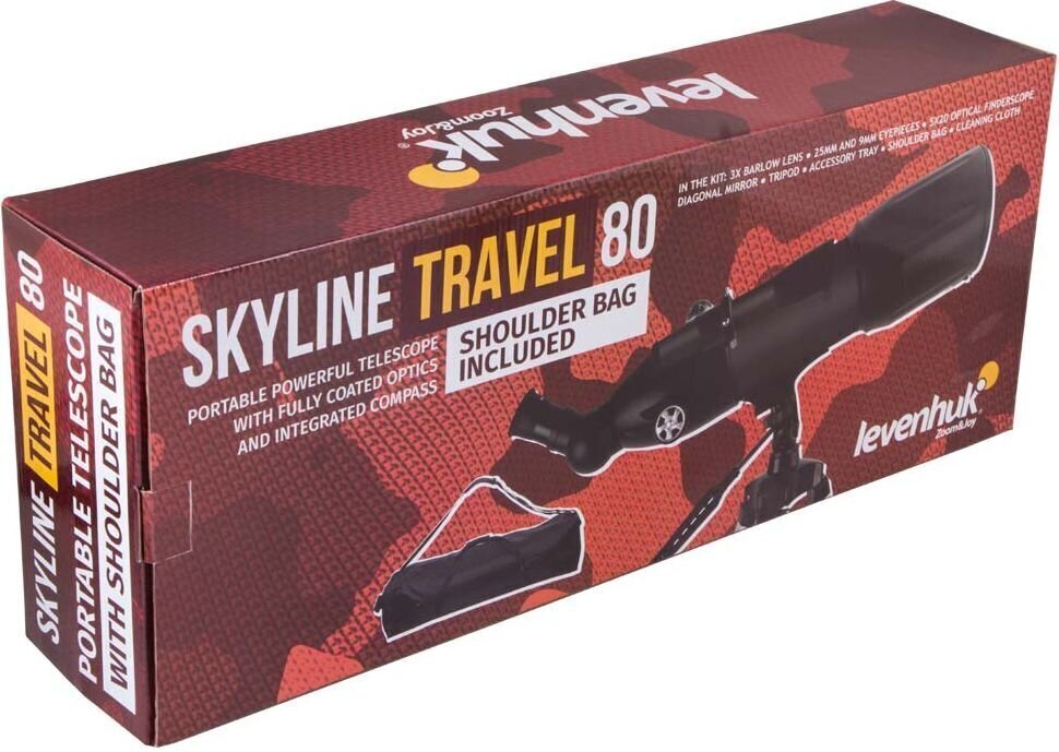 Levenhuk Skyline Travel 80 hinta ja tiedot | Mikroskoopit ja teleskoopit | hobbyhall.fi