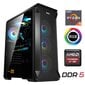 MULTI GAMING Ryzen 5 5500 64GB 512GB SSD 2TB HDD RTX 4060 8GB NoOs hinta ja tiedot | Pöytätietokoneet | hobbyhall.fi