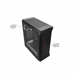 MULTI GAMING Ryzen 5 5500 64GB 512GB SSD 2TB HDD RTX 4060 8GB NoOs hinta ja tiedot | Pöytätietokoneet | hobbyhall.fi