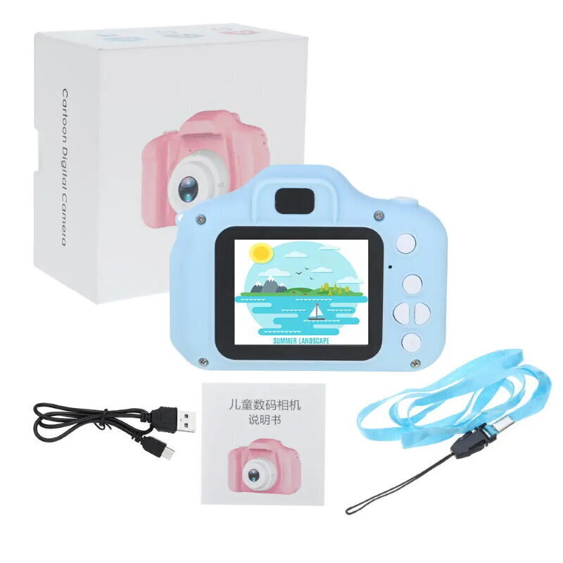 Lasten videokamera, X2 Mini, pinkki hinta ja tiedot | Kamerat | hobbyhall.fi
