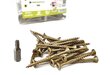 Puuruuvit ulkotöihin, torx, C3, 4,0 x 50 /30, 250 kpl + torx-pää ilmaiseksi hinta ja tiedot | Kiinnitystarvikkeet | hobbyhall.fi