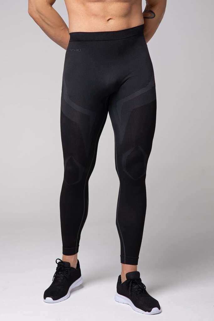 Miesten leggingsit Spaio Confidence (musta/harmaa) hinta ja tiedot | Miesten kerrastot | hobbyhall.fi