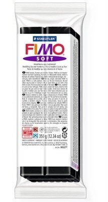 Malli Fimo Soft musta 454g hinta ja tiedot | Taide- ja askartelutarvikkeet | hobbyhall.fi