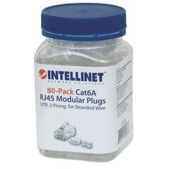 Pistokkeet Intellinet RJ45 8P/8C UTP Cat6a, 80 kpl. hinta ja tiedot | Komponenttien lisätarvikkeet | hobbyhall.fi