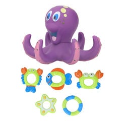 Octopus-kylpylelu Irrotettava opettavainen interaktiivinen kelluva vauvan mustekalalelu 5 renkaalla ulkoaltaaseen hinta ja tiedot | Hiekkalelut ja rantalelut | hobbyhall.fi